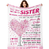 Premium Super Soft Blanket for Sisters - Unique Birthday Gifts for Family and Friends