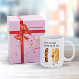 You're the only weiner for my bun Mug- Funny Gift for her or him, Valentine's Day gift, Gift for girlfriend wife, couple gift