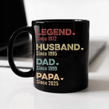 Personalized Dad Grandpa Ceramic Mug, Fathers Day Mug for Papa Grandad, Fathers Day Gift for Dad, Custom Dad With Year Mug, Grandpa Reveal
