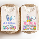 Happy Easter Personalized Name Shirt - Cute Easter Bunny Family Trip Shirt
