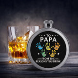 Custom Flask For Dad, To Dad From The Reasons You Drink, Father's Day Gift, Gift For Grandpa, Funny Dad Gift