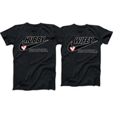 Just Love Him/Her Hubby and Wife Matching T shirts - Matching Couple Shirts for Valentine's Day, Wedding Anniversary, Birthday