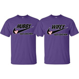 Just Love Him/Her Hubby and Wife Matching T shirts - Matching Couple Shirts for Valentine's Day, Wedding Anniversary, Birthday