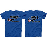 Just Love Him/Her Hubby and Wife Matching T shirts - Matching Couple Shirts for Valentine's Day, Wedding Anniversary, Birthday