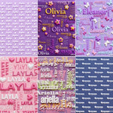 Custom Name Blanket - Floral 3D Effect Blanket with Personalized Name