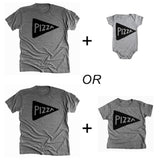 Family Matching Shirt - Pizza Lover Handmade Graphic Tees, Dad Gift for Him from kids, Family Photo Outfit