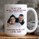 Personalized Mug with Photo and Text - Unique Fathers Day Gifts, Birthday, Anniversary