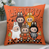 Halloween Horror Spooky Labubu Pillow Cover - Gift For Labubu Fans Harajuku Style Pillow Case