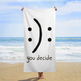 You decide funny beach towel for kids and adults