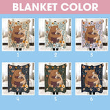 Personalized Mama Papa Bear Blanket with Kids Names, Custom Father's Day Gift, Mother's Day Gift, Birthday Gift, Christmas Gift for Mom Dad Grandma Grandpa