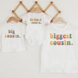 Big Cousin Retro Shirts, Biggest Cousin Shirt, Retro Cousin Shirt, Little Cousin Shirt, Littlest Cousin Shirt, Matching Cousin Shirts