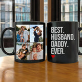 Personalized Coffee Cup With Photo and Text for Dad Husband Son Grandpa