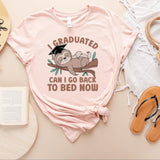 Funny Graduation Unisex Shirt, I Graduated Can I Go Back To Bed Now, Graduation Gift Shirt, Funny Graduation Gift, Graduation Sloth Shirt