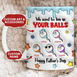 Personalized Mug with Kids Names for Dad, Husband - Funny Fathers Day Gifts, Birthday, Anniversary