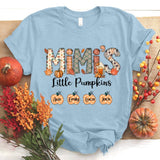 Personalized Grandma Shirt, Custom Nickname Grandma Nana Mimi Shirt for Autumn, Grandma shirt with Grandkids Names, Fall Halloween Shirt
