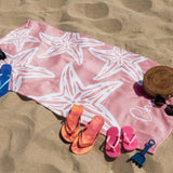 Personalized Starfish Beach Towel with Name