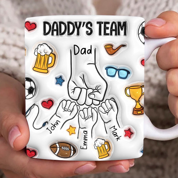 Personalized Family Mug with Kids Names- Gift for Father, Grandfather, Men, Family, Friends, Fathers Day