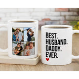 Personalized Coffee Cup With Photo and Text for Dad Husband Son Grandpa