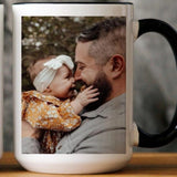 Like Father Like Daughter Mug, Personalized Coffee Cup With Photo & Name, Dad And Daughter Gift, Father’s Day Mug, Custom Family Cup