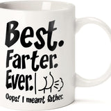 Fathers Day Funny Gifts for Dad Husband Him from Daughter Son Kids Wife - 11 OZ Ceramic Coffee Mug - Stocking Stuffers for Christmas Xmas,Birthday, Anniversary Gag Presents Ideas for PaPa Step Dad