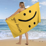 You decide funny beach towel for kids and adults