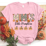Personalized Grandma Shirt, Custom Nickname Grandma Nana Mimi Shirt for Autumn, Grandma shirt with Grandkids Names, Fall Halloween Shirt