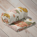 Retro Floral Personalized Name Blanket, Custom Name Blanket for Baby, Child, or Adult , Cozy Gift for Christmas or Birthday