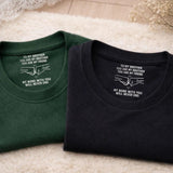 Custom Inside Neck T-Shirt with Name & Text - Personalized Birthday Gifts For Brother - Never Forget That I Love You