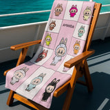 Cute Personalized Beach Towel, Personalized Name Bath Towel, Custom Pool Towel, Beach Towel With Name, Outside Birthday Vacation Gift