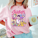 Saja Boys Boy Band T-Shirt, Kpop Demon Hunters Movie Shirt, Bootleg Retro Movie Shirt, Demon Hunters Merch Shirt