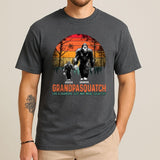 Like A Dad Just Way More Squatchy - Personalized Shirt with Kids Names - Customizable Gift for Dad, Grandpa