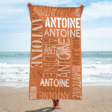 Personalized Beach Towel with Name, Custom Summer Beach Gift for Family & Friends Trip, Custom Name Gift for Family Vacation, Birthday, Kids and Adults