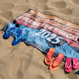 Permanent Vacation Personalized Name Beach Towel - Custom Retirement Towel, Retirement Gifts with Name, Funny Retiree Gift