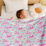Personalized Butterfly Bow Blanket, Custom Name Blanket for Baby, Child, or Adult , Cozy Gift for Christmas or Birthday