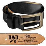 Custom Dad Lucky To Have You In Life Belt, Family Personalized Custom Engraved Leather Belt, Father's Day Belt , Gift For Dad, Grandpa