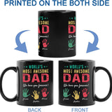 Personalized Mug with Kids Names for Dad, Husband - Unique Fathers Day Gifts, Birthday, Anniversary
