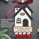 Our First Home Keepsake - Personalized New Home Christmas Ornament - 2024 Christmas Gift
