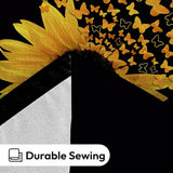 Custom Sunflower blanket, Personalized Blankets With Name, House Warming, Birthday Gift, Valentine's day Gift Blanket