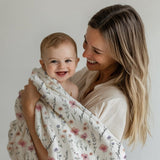 Floral Custom Blanket with Name for Kids and Adults - Perfect Unique Gifts for Christmas, Birthday, Baby Shower