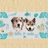 Personalized Beach Towel with Photo - Custom Photo Vacation Beach Towel