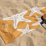 Personalized Starfish Beach Towel with Name