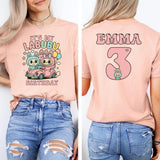 Custom Labubu Birthday Shirt, Personalized Labubu Birthday Gift, Custom Birthday Shirt, Cute Birthday T-Shirt