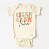 Personalized Groovy Cousin Crew Kids Shirt - Retro Custom Matching Cousins Shirts - Cousin Trip - Boho Natural Kids Youth & Adult Shirt