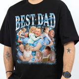 Unisex Personalized T-Shirt with Photo and Text - Unique Gift for Father's Day, Birthday, Mother's Day, Christmas