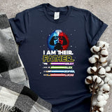 Custom Star Wars Dad Shirt With Kids Names, Father's Day Gift Shirt, Personalized Dad Shirt with Names, Darth Vader Lightsaber Kids Shirt