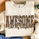 Awesome Like My Daughter T-Shirt, Funny Father’s Day Shirt, Father's Day Shirt, Gift for Dad