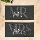 Custom Couple Towel,Personalized Mr. and Mrs. Beach Towel, His and Hers Newlywed Gift, Just Married Bride Gift, Wedding Gift,Honeymoon Gift