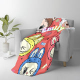 Kawaii Labu Inspired Blanket - Gift For Labu Fans Harajuku Style Animal Blanket