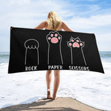 Cute beach towel for kids and adults