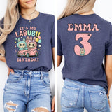 Custom Labubu Birthday Shirt, Personalized Labubu Birthday Gift, Custom Birthday Shirt, Cute Birthday T-Shirt